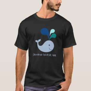 T-shirt Caricature de l'amoureux des baleines de Camano Is
