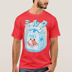 T-shirt Caricature de milk-shake pastel Japon rétro années