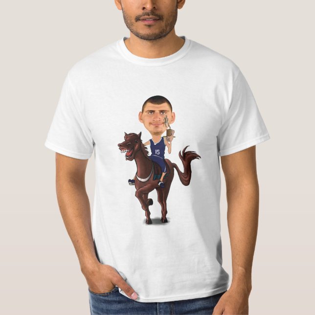T-shirt Caricature de Nikola Jokic (Devant)