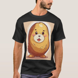 T-shirt Caricature de pomme de terre mignonne avec "Potat"