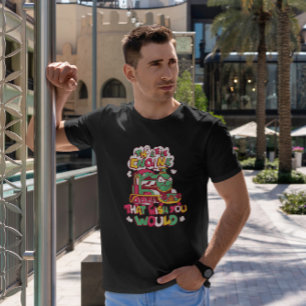 T-shirt Caricature de train en colère