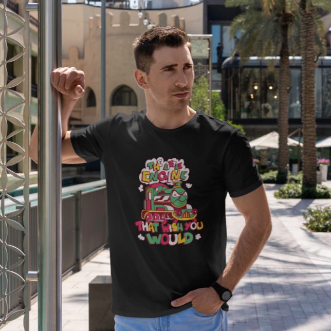T-shirt Caricature de train en colère (Créateur téléchargé)