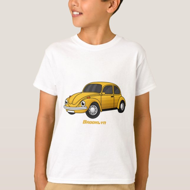 T-shirt Caricature de voiture classique (Devant)