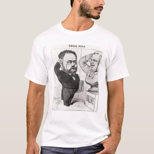 T-shirt Caricature d'Emile Zola (Devant)