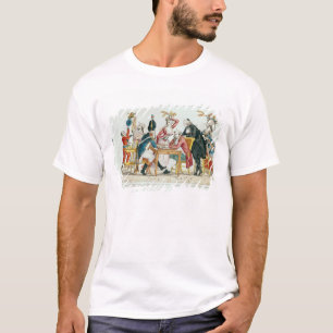 T-shirt Caricature des échecs de jeu de Louis XVI