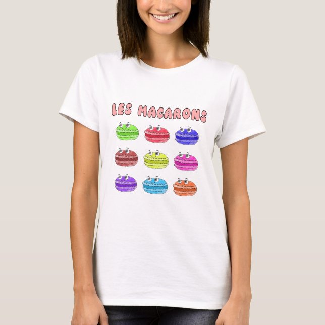 T-shirt Caricature des Macarons (Devant)
