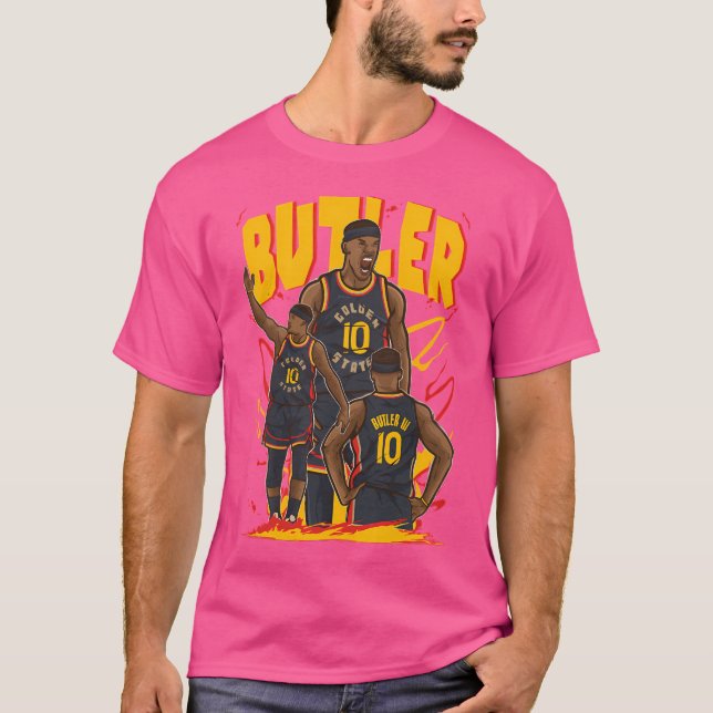 T-shirt Caricature d'état d'or Jimmy Butler (Devant)