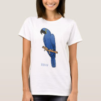 Caricature d'oiseau macaw Hyacinth