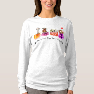T-shirt caricature du chandail féminin pour animaux domest