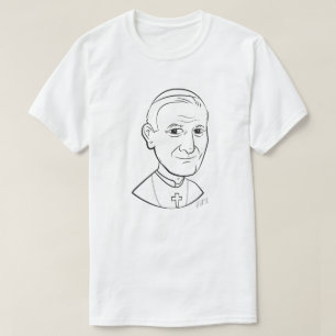 T-shirt Caricature du pape Jean-Paul II