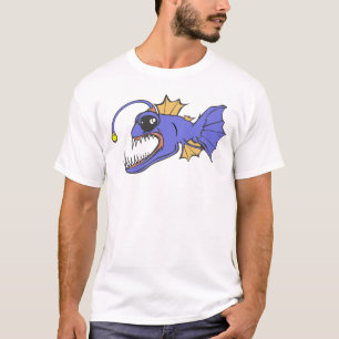 T-shirt Caricature effrayante Poisson à lanternes