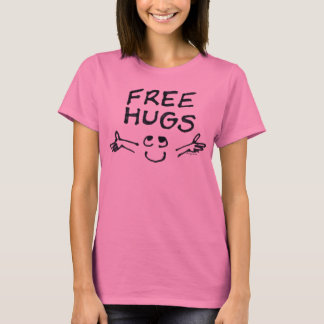 T-shirt caricature en cartons mignon de Hugs Gratu