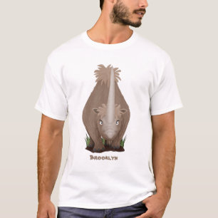 T-shirt Caricature en élasmère de rhinocéros laineux