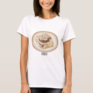 T-shirt Caricature en rouleau de cannelle