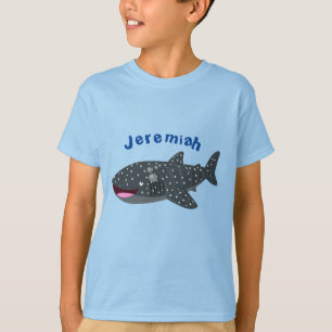 T-shirt Caricature joli requin baleine joyeux