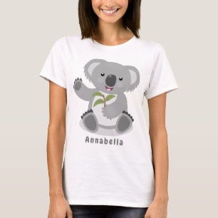 T-shirt Caricature joyeux koala agitant