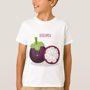 T-shirt Caricature mignonne mauve mangouste