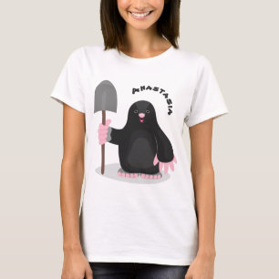 T-shirt Caricature mole joyeux