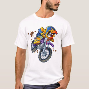T-shirt Caricature Motocross Rider   Sport