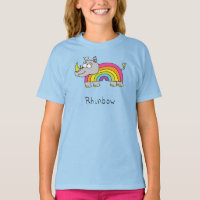 Caricature pour enfants sur le Rhino Rainbow Rhino