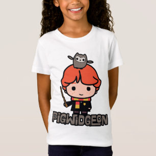T-Shirt Caricature Ron Weasley et Pigwidgeon