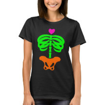 Caricature Skelly de coeur Zombie Skeleton Ribcage