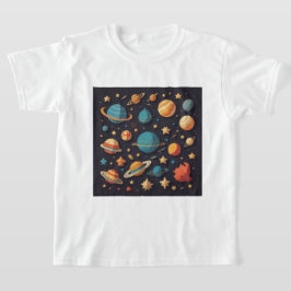 T-shirt Caricature spatiale