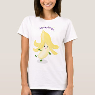 T-shirt Caricature sur la banane de Cute kawaii