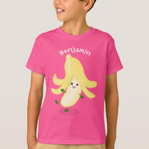 T-shirt Caricature sur la banane de Cute kawaii