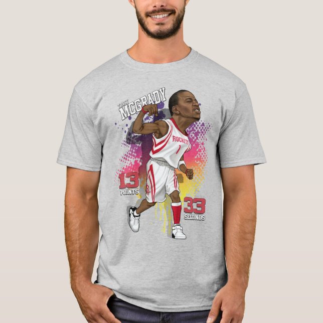 T-shirt caricature Tracy McGrady (Devant)