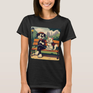 T-shirt Caricature vintage pour chien/chat