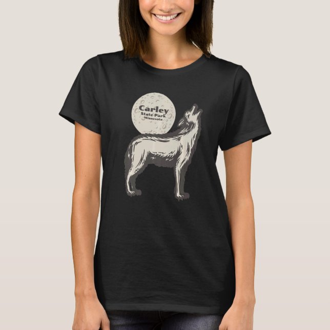 T-shirt Carley State Park Minnesota MN Wolf Moon Vacances (Devant)