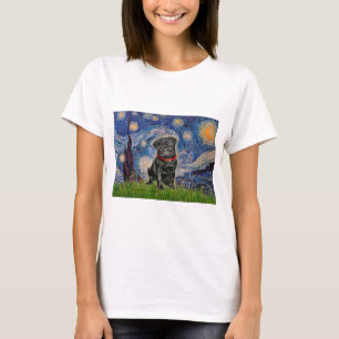 T-shirt Carlin 13 (noir) - Nuit étoile
