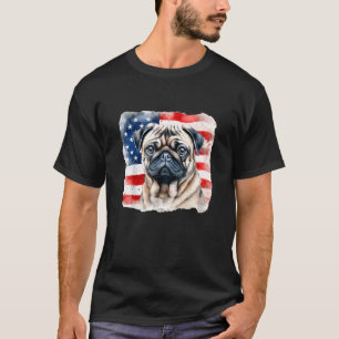 T-shirt Carlin 4 juillet Patriotic American USA Carlin Dra