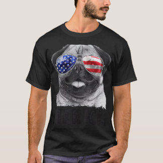 T-shirt Carlin 4 juillet s Merica Hommes Femmes USA Amériq