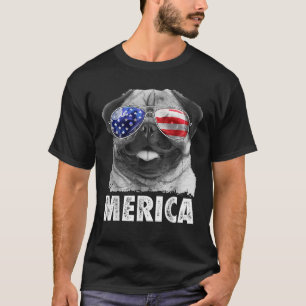 T-shirt Carlin 4 Julys Merica Hommes Femmes USA American F