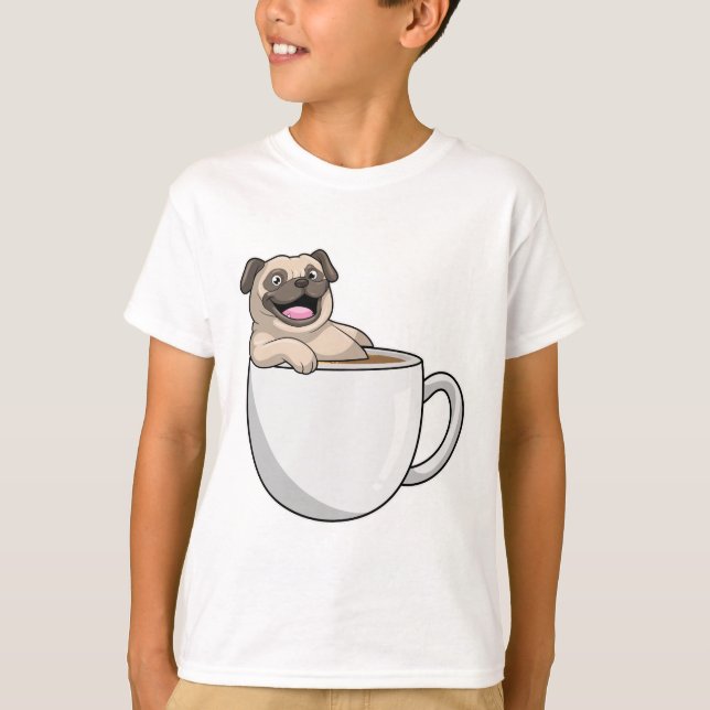 T-shirt Carlin avec la coupe du café (Devant)