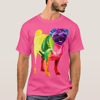 T-shirt Carlin Cadeaux Amoureux de les chiens Pour Femmes 