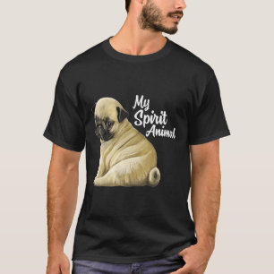 T-shirt Carlin Cadeaux Esprit Animal Carlin Amoureux Drôle