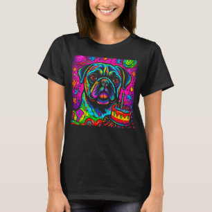 T-shirt Carlin Chien fête d'anniversaire