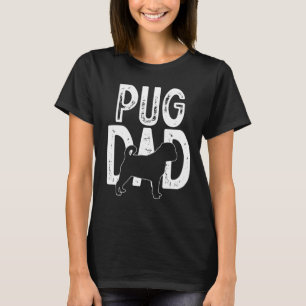 T-shirt Carlin Chien mignonne Chiot papa père père