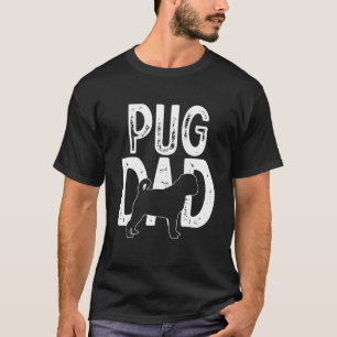 T-shirt Carlin Chien mignonne Chiot papa père père