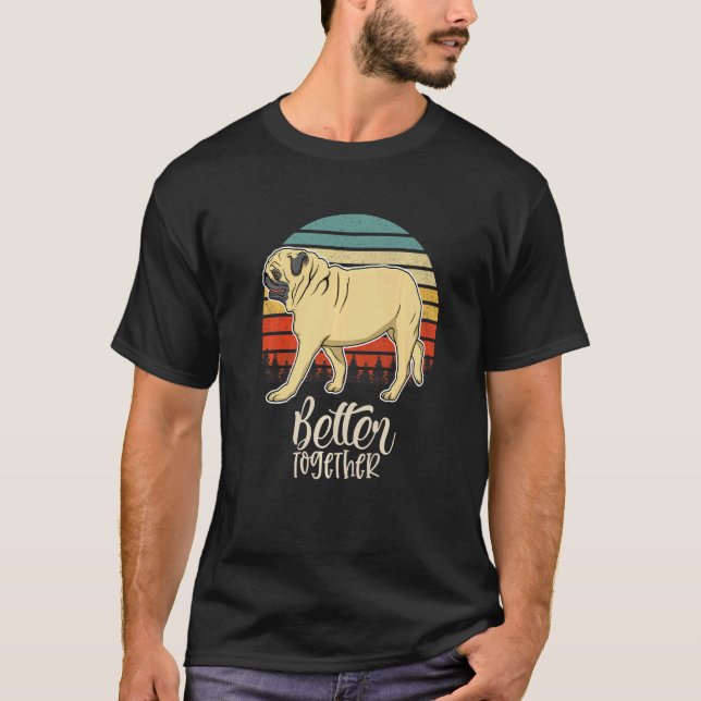 T-shirt Carlin Chien Vintage 30 (Devant)