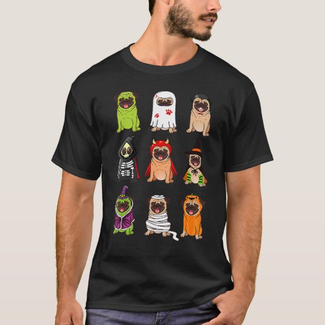 T-shirt Carlin Collection Joyeux Carlin-o-ween Halloween É (Devant)