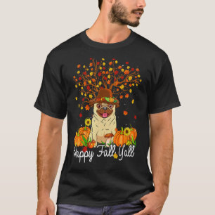 T-shirt Carlin cool Automne Citrouilles Bonne Automne Y'al