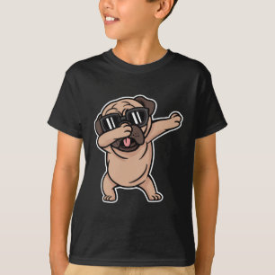 T-shirt Carlin de bonne humeur avec des lunettes de soleil