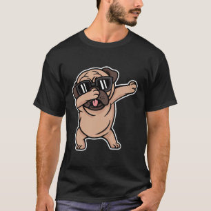 T-shirt Carlin de bonne humeur avec des lunettes de soleil