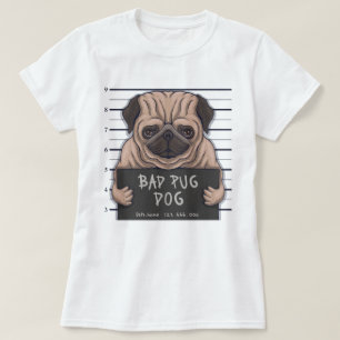T-shirt Carlin de derpy mauvais