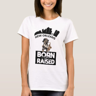 T-shirt Carlin De Jazz Nouvelle-Orléans Né Et Élevé