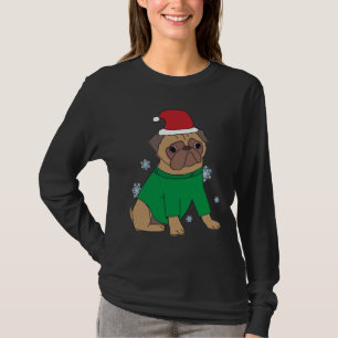 T-shirt Carlin de Noël Jumper Festive Illustrated Carlin C